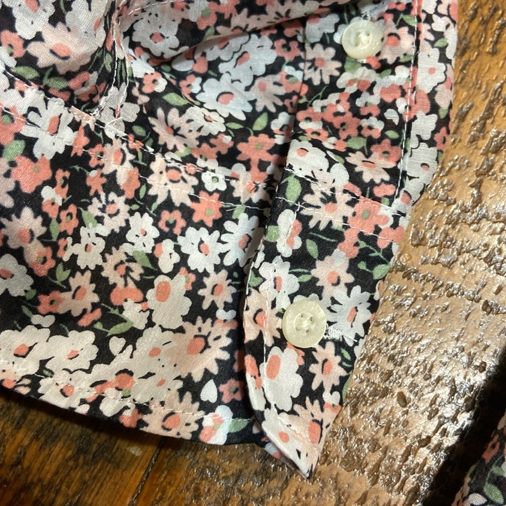 NWT Lauren Ralph Lauren Blouse Size 3X Green Label Floral Silk Blend Shirt - Picture 3 of 9